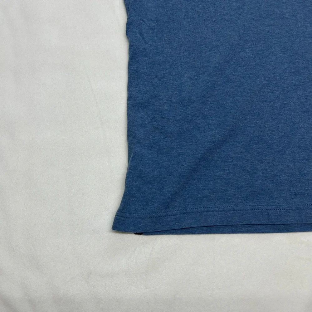 Banana Republic Luxury Touch Polo Shirt Mens Medium Blue Standard Fit Casual
